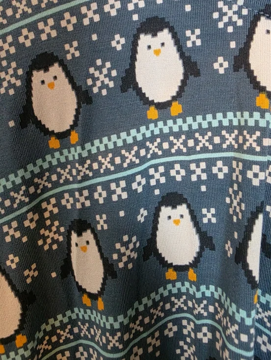 MeUndies Unisex Hooded Robe Size XL/2XL MicroModal Penguin Print Soft Lounge - Picture 6 of 6